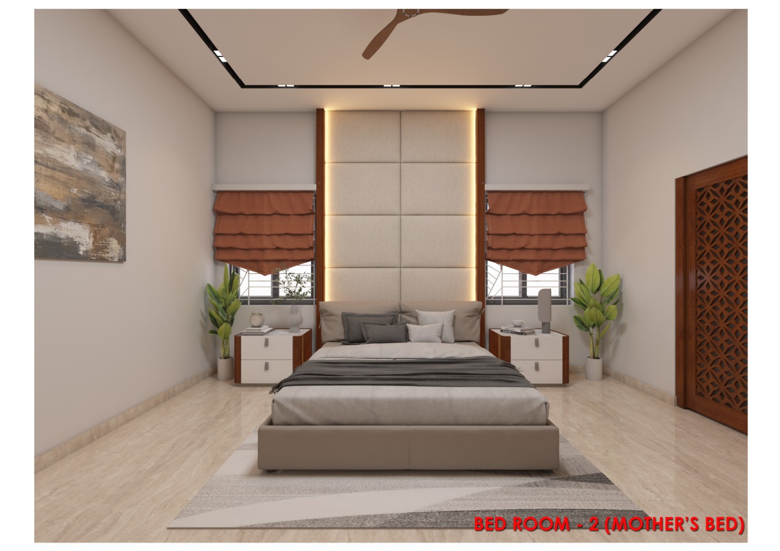 Master bedroom interior by Misi Associates